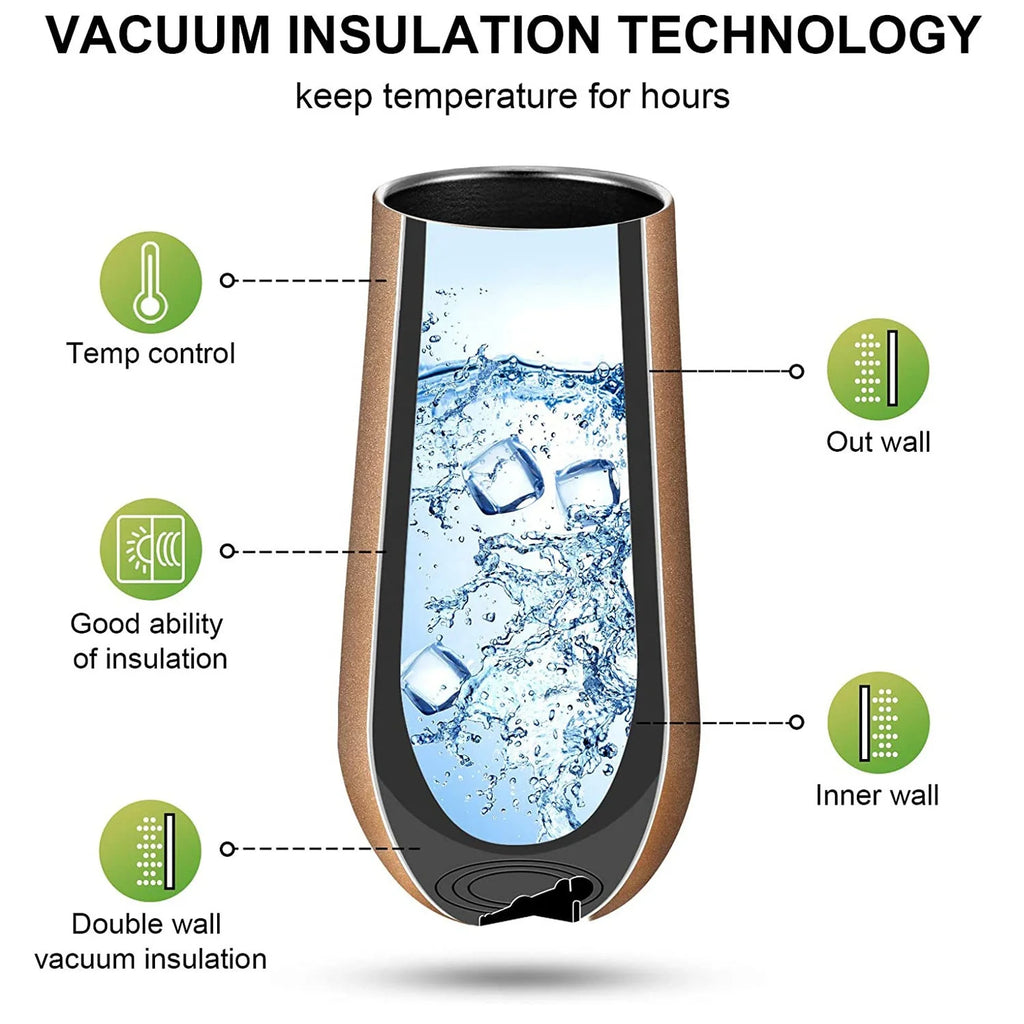 Gobelet à Vin Isotherme en Acier Inoxydable 295ml