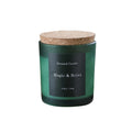 Bougie Parfumée en Cire de Soja avec Couvercle en Bois