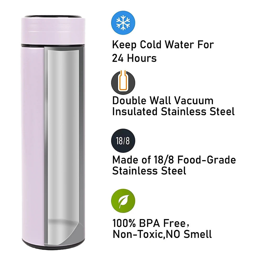 Bouteille Isotherme Intelligente en Acier Inoxydable 500ml OP-Lucine-2023081103