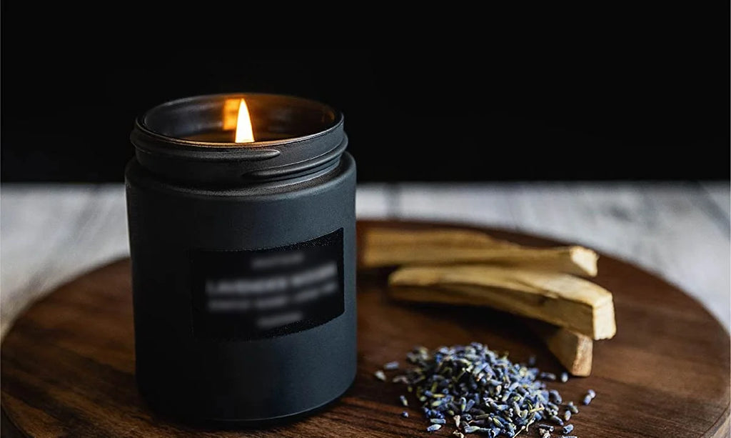 Bougie Parfumée d'Aromathérapie en Verre