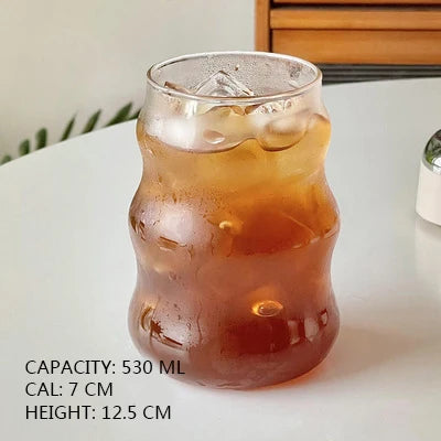 Tasse en Verre Isolé pour Café et Lait JJ-DCB-085