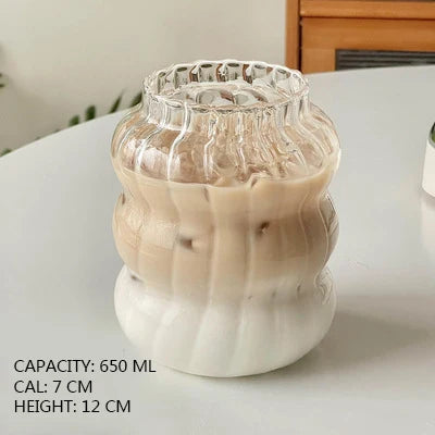 Tasse en Verre Isolé pour Café et Lait JJ-DCB-085