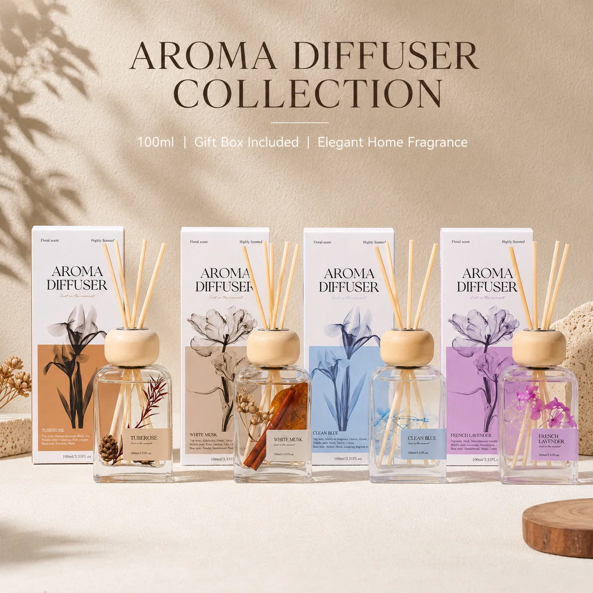 Diffuseur de Parfum à Tiges en Verre 100ml
