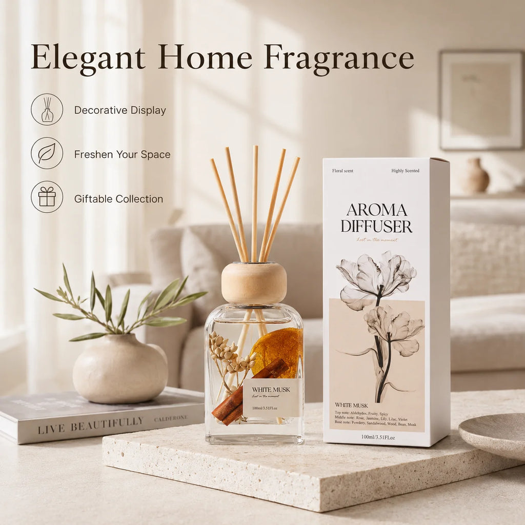 Diffuseur de Parfum à Tiges en Verre 100ml