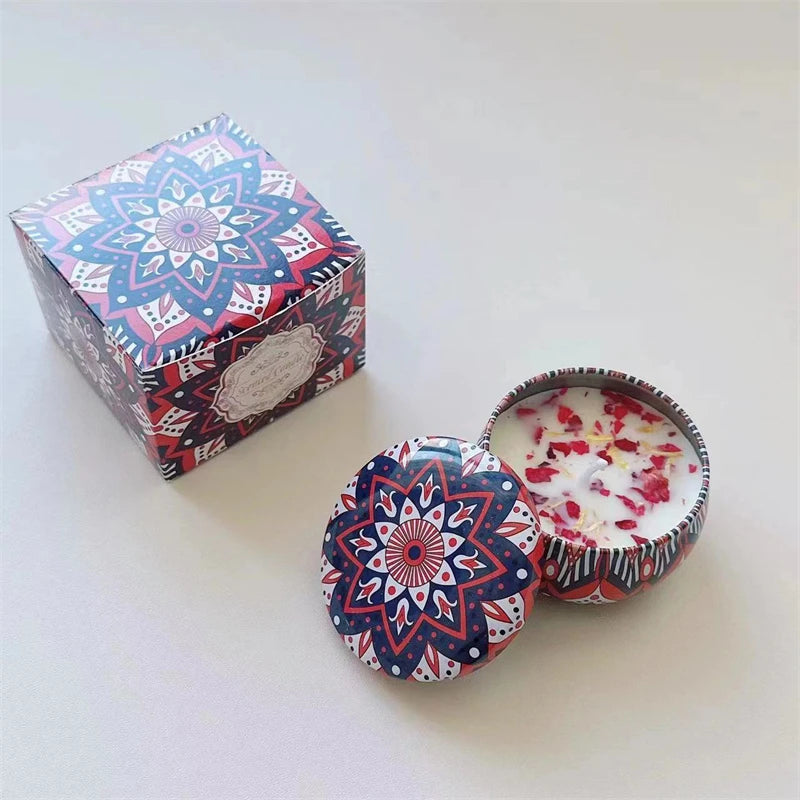 Bougie Parfumée en Cire de Soja Pot en Métal