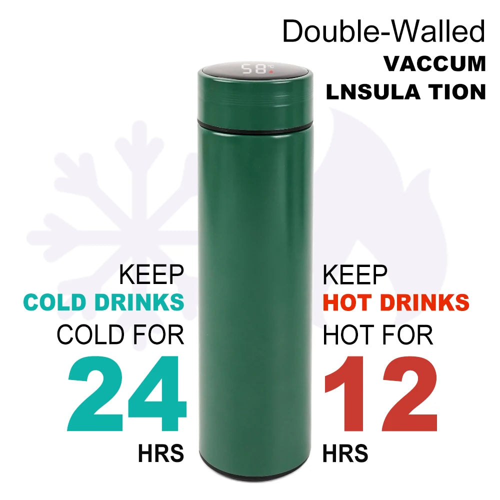 Bouteille Isotherme Intelligente en Acier Inoxydable 500ml OP-Lucine-2023081103