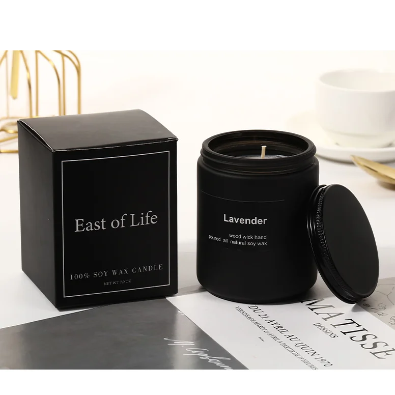 Bougie Parfumée d'Aromathérapie en Verre