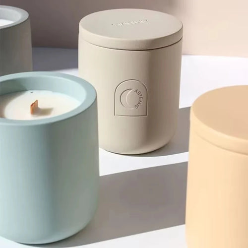 Bougie Parfumée en Cire de Soja Pot en Céramique
