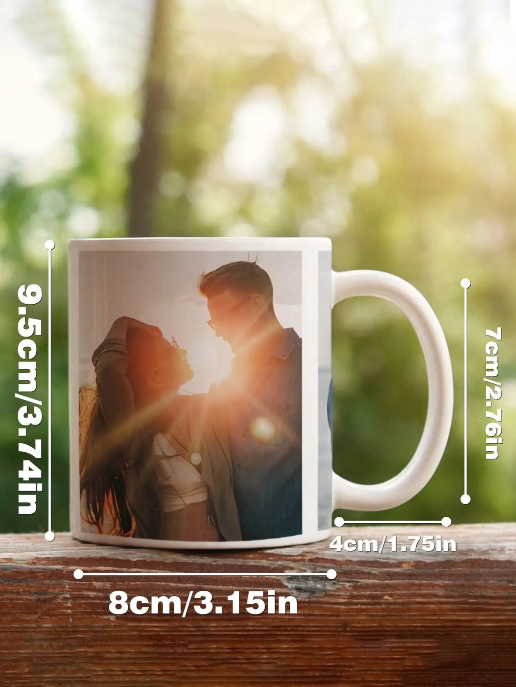 Mug à Café Personnalisé avec Photo en Céramique 325ml