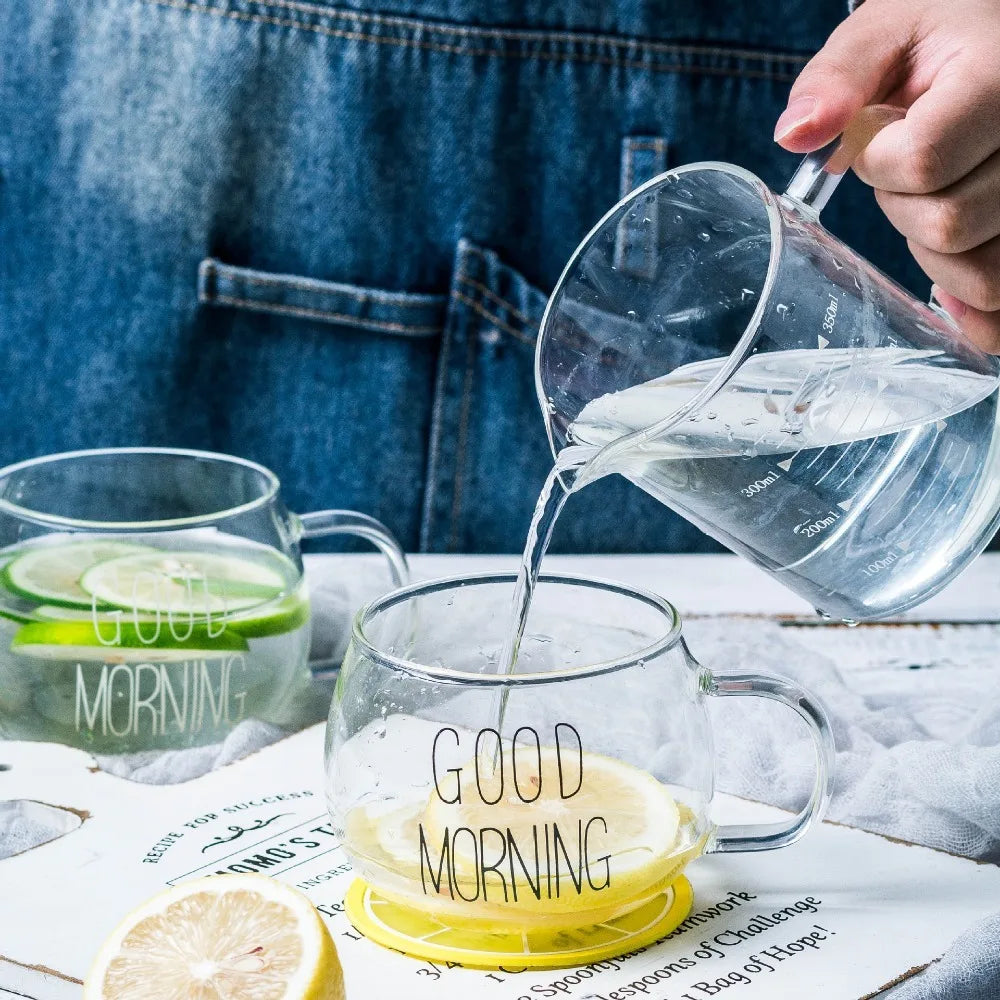 Tasse en Verre à Café et Thé avec Poignée 350 ml