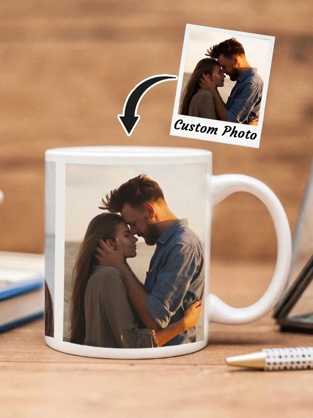 Mug à Café Personnalisé avec Photo en Céramique 325ml
