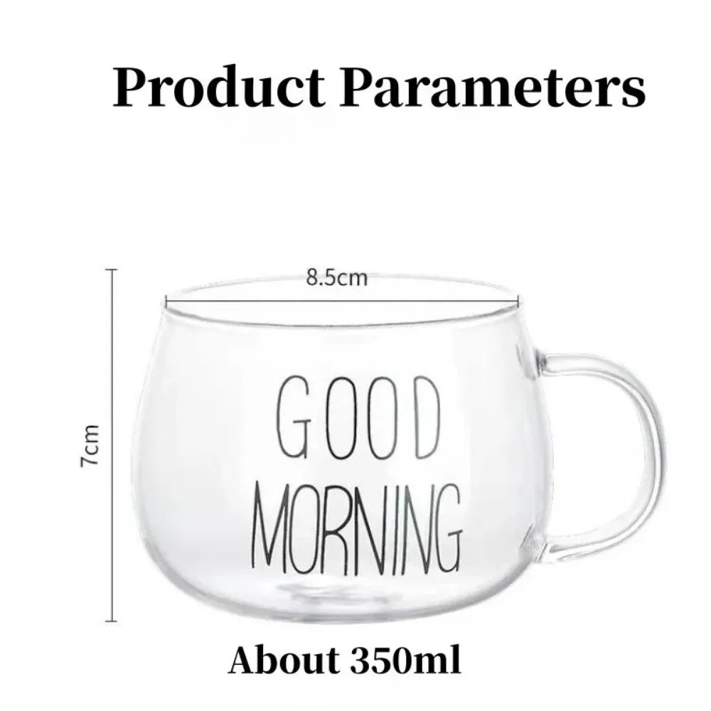 Tasse en Verre à Café et Thé avec Poignée 350 ml