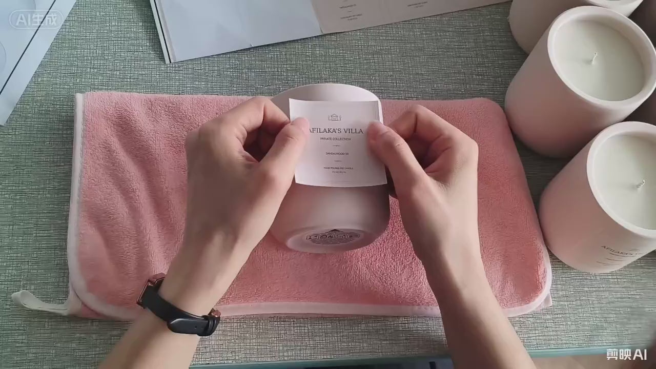Bougie Parfumée en Cire de Soja Pot en Céramique
