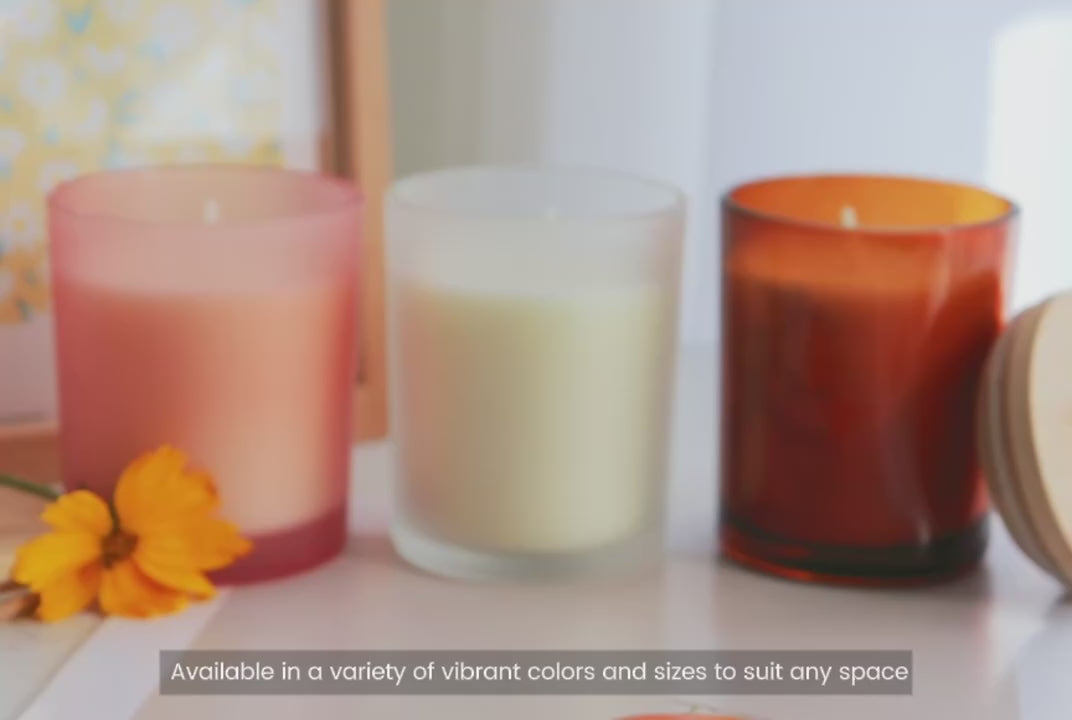 Bougie Parfumée en Cire de Soja avec Couvercle en Bois